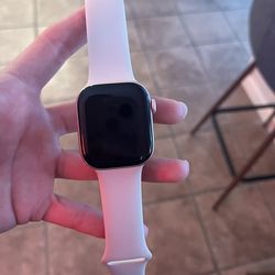Apple Watch Series 10 GPS 42mm Rose Gold Aluminum Case with StarLight Sport Band M/L (Charger included but not brick)