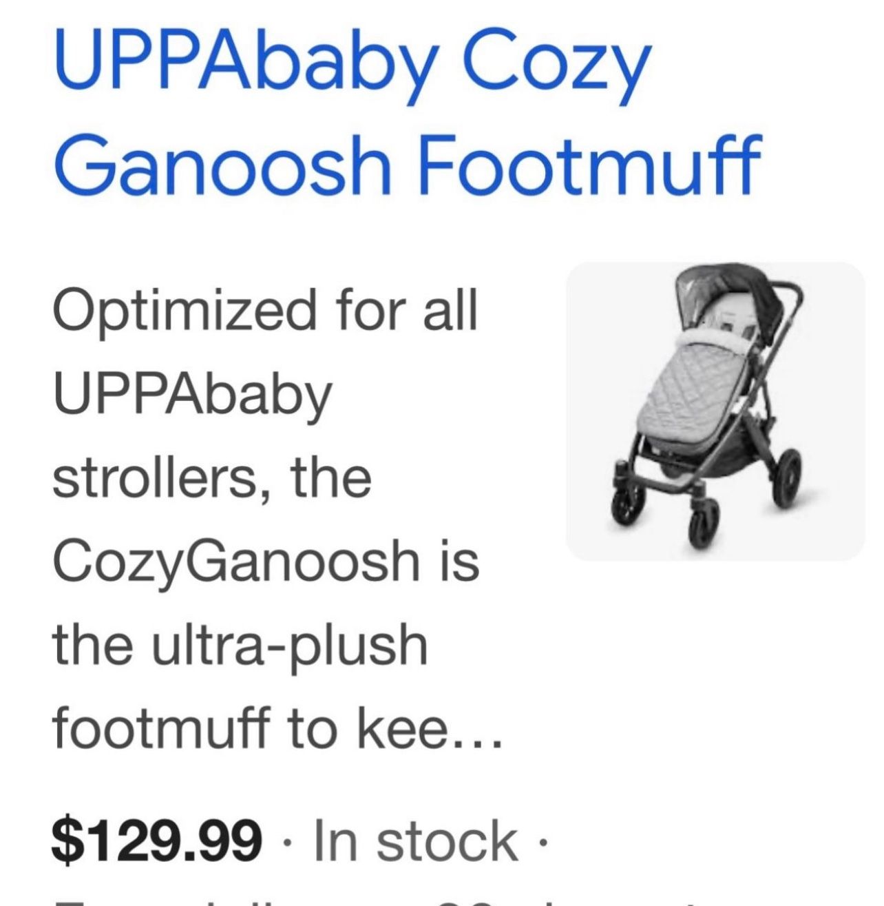 UPPAbaby Cozy Ganoosh Footmuff