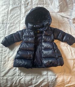 Polo by Ralph Lauren Girls' Navy Hooded Puffer Jacket