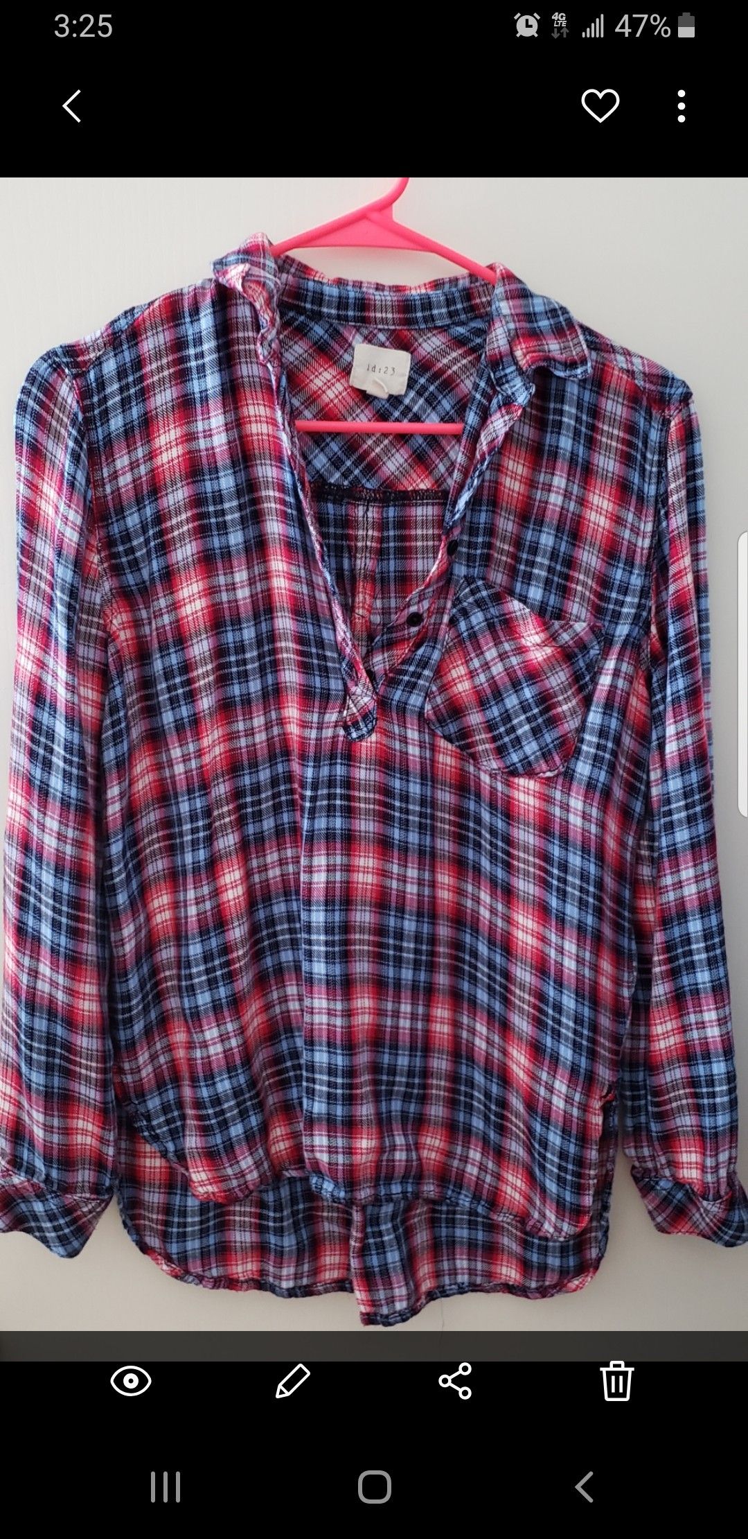 Ladies plaid shirts