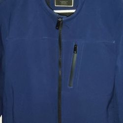 Calvin Klein Men's Medium Zipper Jacket Navy Blue
