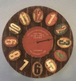 Large wooden clock