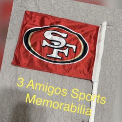 NEW SAN FRANCISCO 49ERS WINDOW CAR FLAG