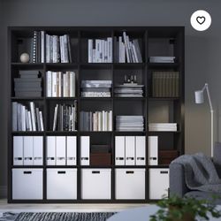Large 5x5 Cube Storage Shelf – Black-Brown – $100 Each