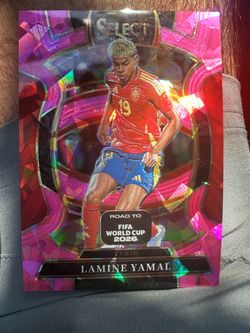 2025-26 Select Road To FIFA World Cup Lamine Yamal #68 Terrace Pink Ice Prizm