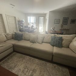 Comfy Beige Sectional For sale