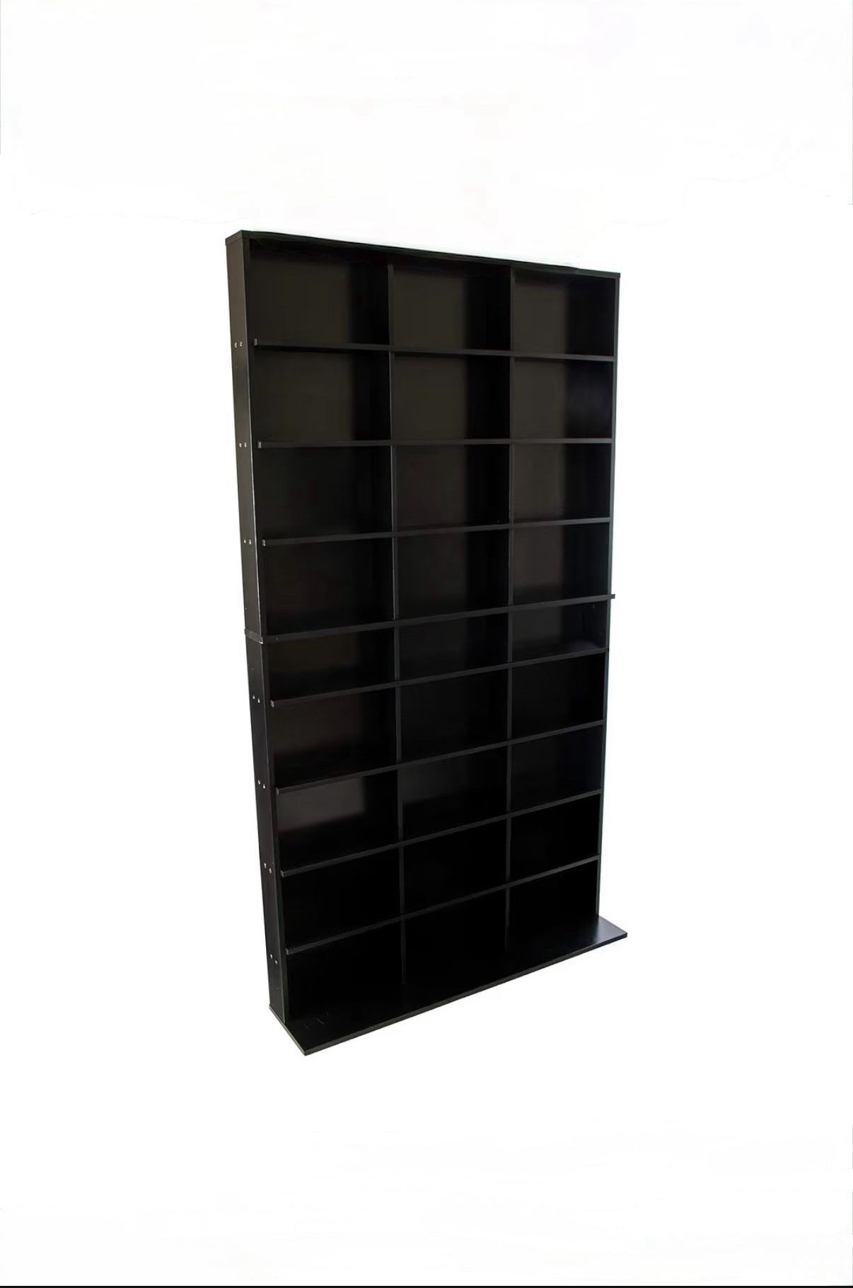 Used - Atlantic Elite XL Media Storage Cabinet – Black - Protect & Organize Prized Music, DVD Blu-Ray Movie, Video Games, Collectables & Memorabilia