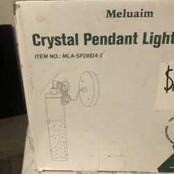 Crystal Pendant Wall Light (please Read Description)