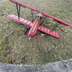 Vintage wooden airplane 