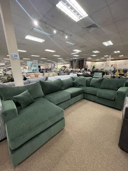 💚 JUST IN!!! Beautiful GREEN Living Room Sectional! SOFA COUCH $10 DOWN