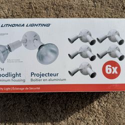 Six pack outdoor floodlights