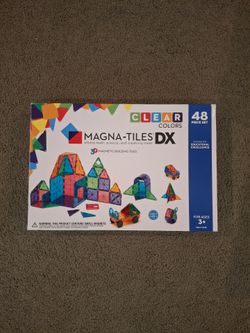 Magna-Tiles DX 48-Piece Clear Colors Set
