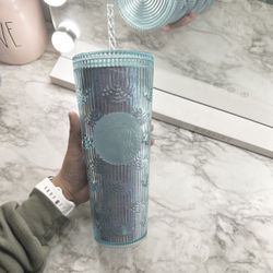 Starbucks Blue Mermaid Scales Tumbler 