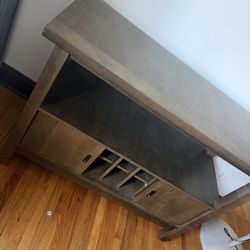 Oak wood Dining room wine cabinet