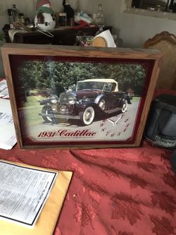 1931 Cadillac clock