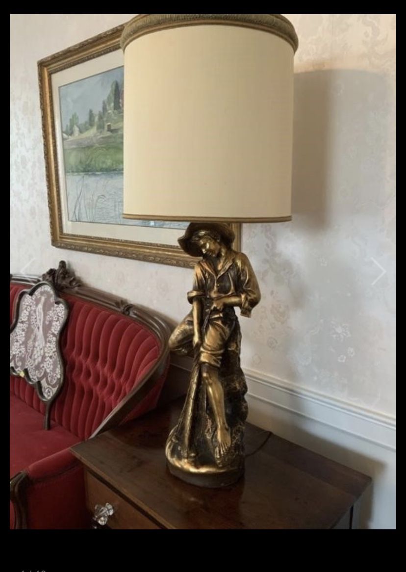 Beautiful Vintage Plaster Lamp