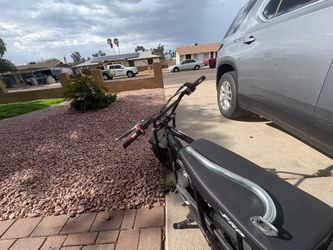 Selling FRP minibike with exhaust pipe and pro tape grips