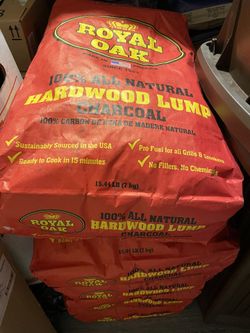 34% Off! 5 Bags! Royal Oak 15.44 lbs., 100% All Natural Hardwood Lump Charcoal!