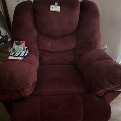 Burgundy Rocker Recliner 