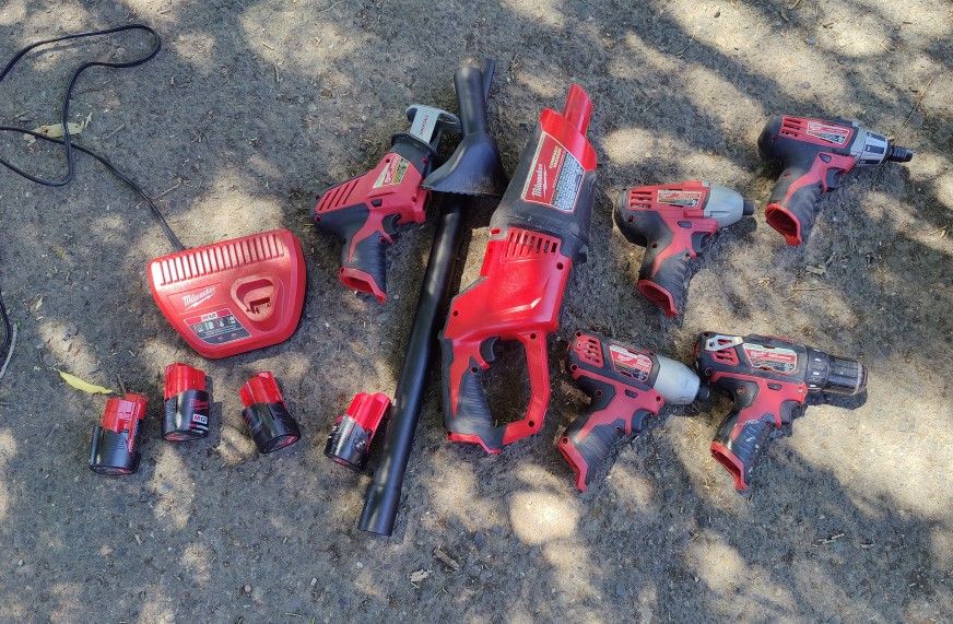 Milwaukee M12 Tools And Batteries