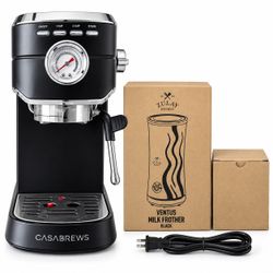 CASABREWS CM5418 Espresso Machine 20 Bar, Black