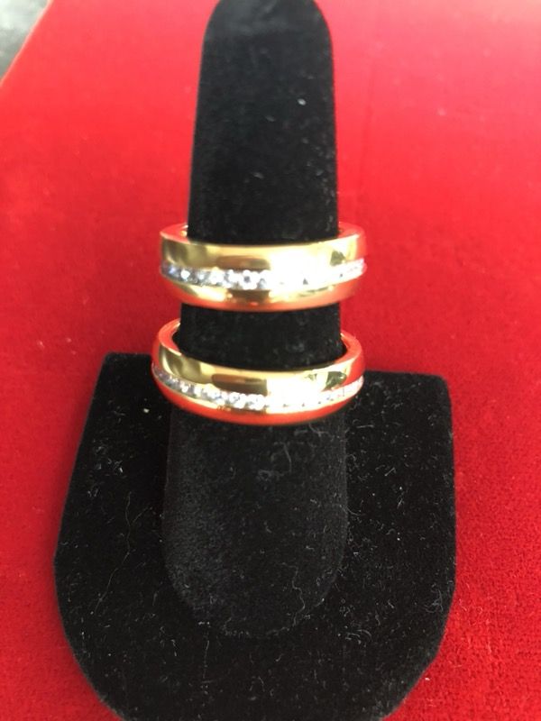 New gold plated ring size 6 to 13