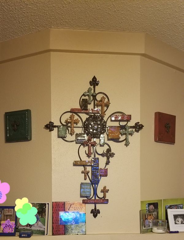 Kirklands sentiment cross wall decor for Sale in San