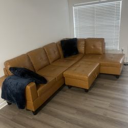 2 for 1 Sectional and  Full Dining Room Set