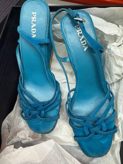 Prada Turquoise Blue Suede size 39 130$?? Or best offer