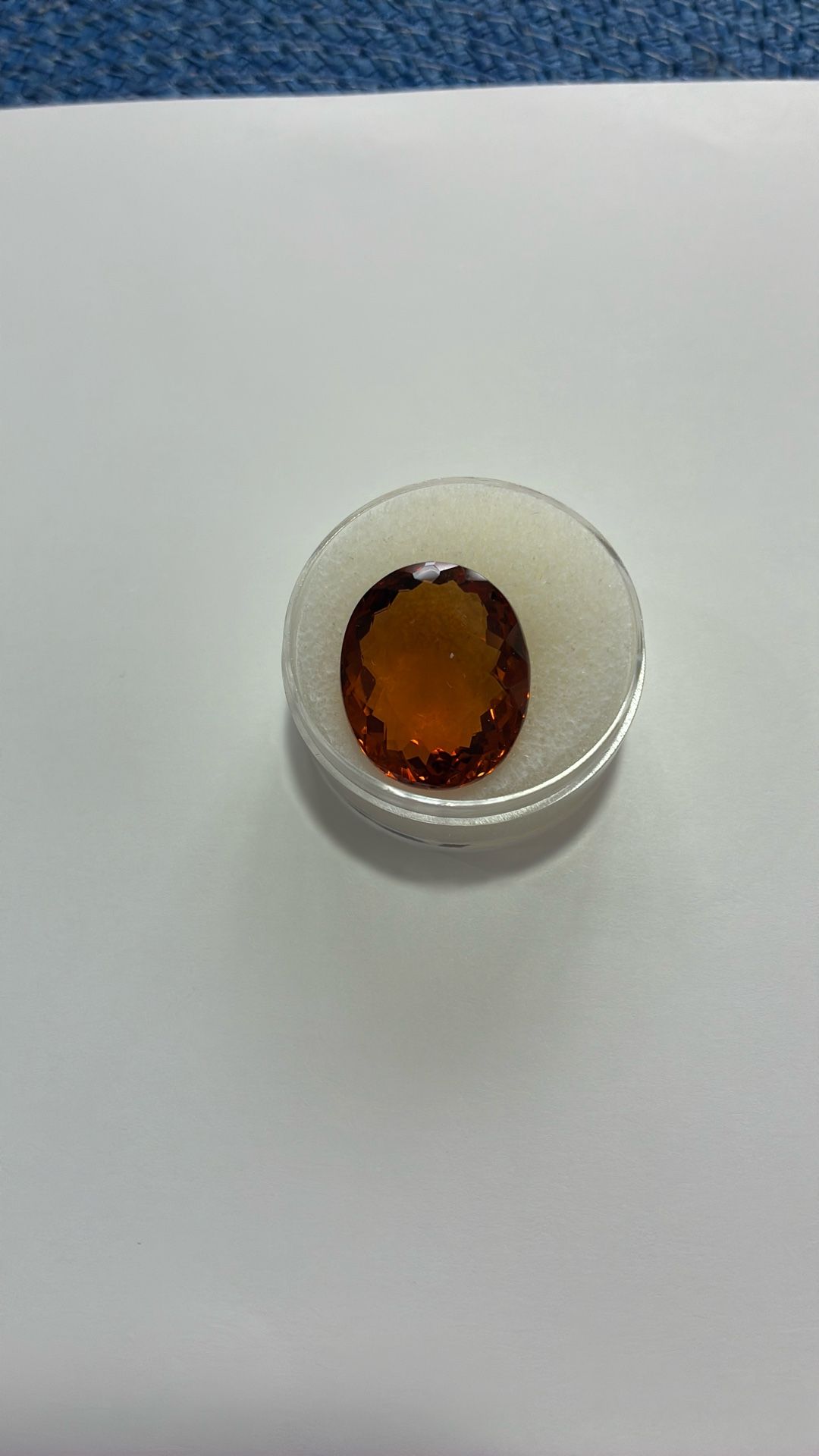 25.89 Golden orange Oval Citrine. AAA