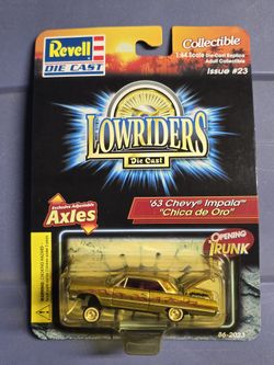 Revell Lowriders 1:64 scale die-cast replica of a '63 Chevy Impala "Chica de Oro".