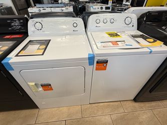Amana Top Load Washer & Front Load Gas Dryer