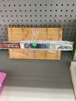 Wooden Bread Slicing Guide with Serrated Knife