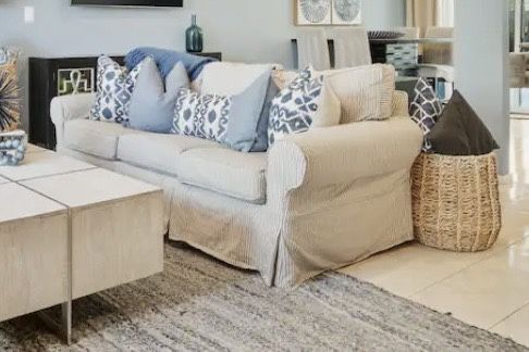 Slipcovered Pottery Barn Sofa