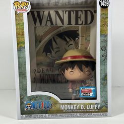 Funko 1459 Monkey D Luffy Wanted Poster 2023 NYCC Fall Convention sticker