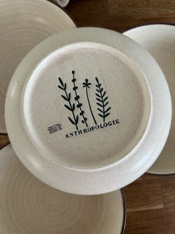 Anthropologie Ripple Dinner Bowls (4 bowls)