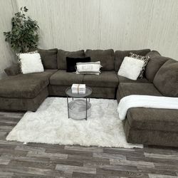 Large Gray Ashley Furniture Sectional - Delivery Available 