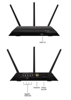 Netgear Wi-Fi Router Nighthawk AC1900 Model R6900 Smart Wi-Fi Router Dual Band gaming through wall high speed wireless