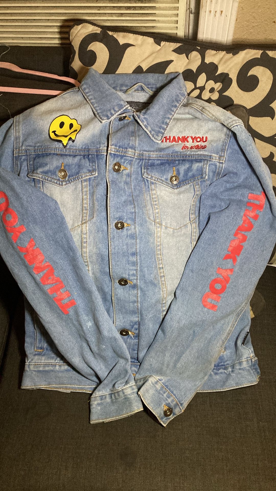 Brooklyn Cloth "Thank You For Nothing" denim jacket! *Size M*