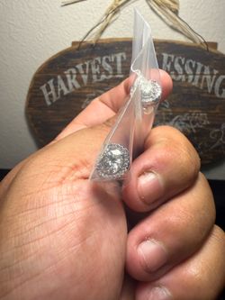 Diamond Round Halo Crystal Stud Earrings