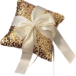 Gold Ring Pillow & Flower Girl Purse