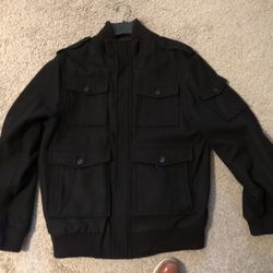 Old Navy Black Wool Coat