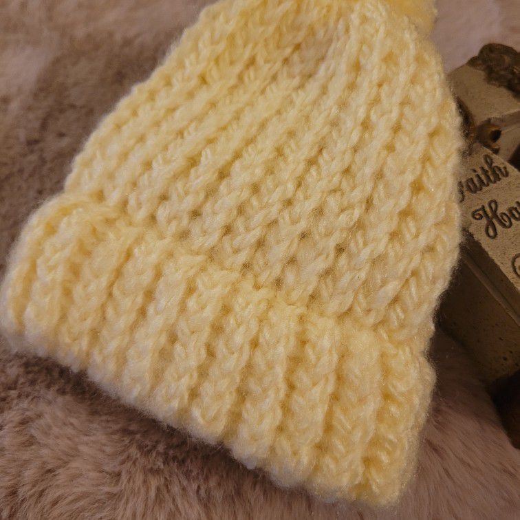 Handmade Knitted Infant Hat