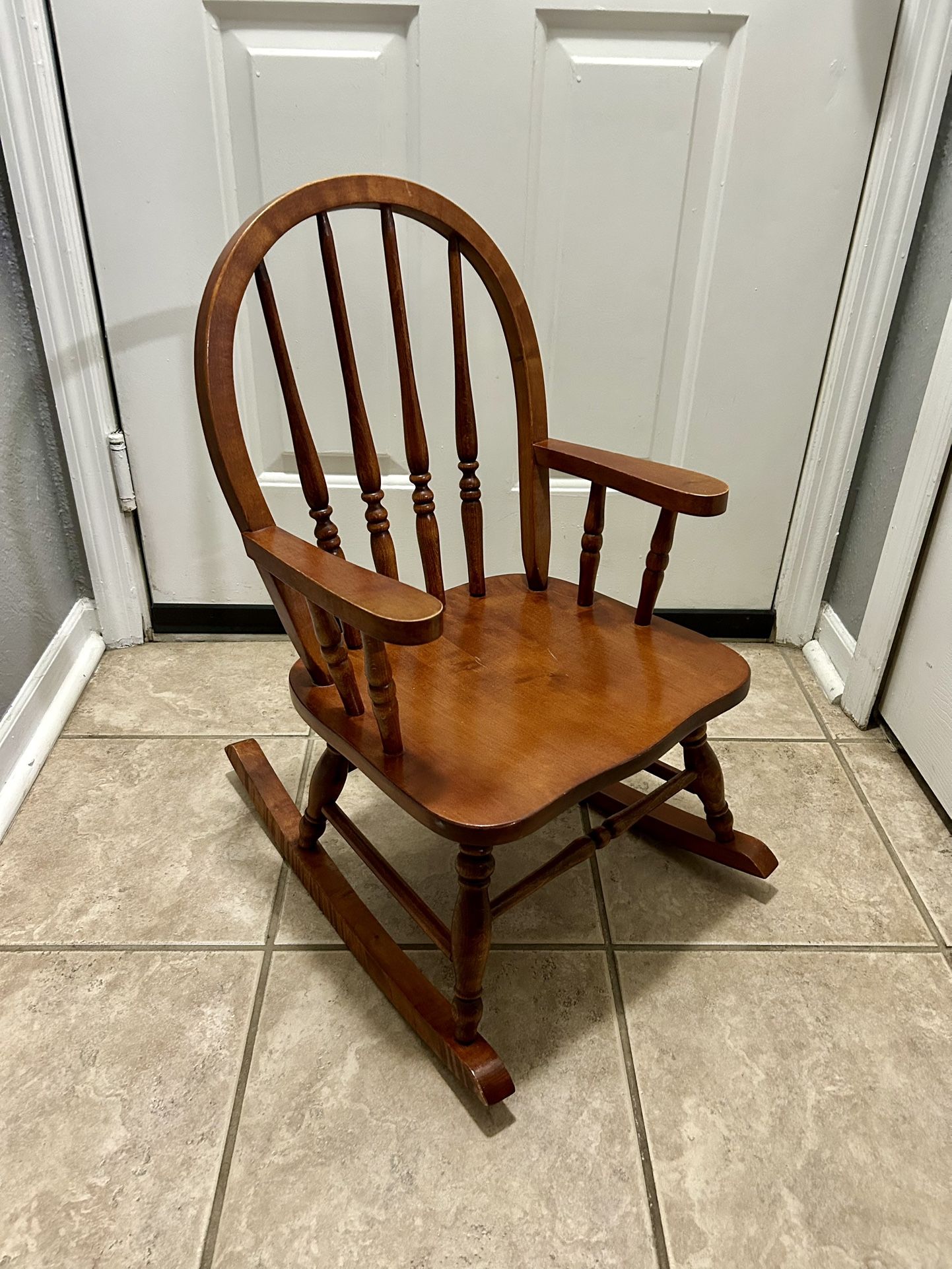 Seely Solid Wood Antique Kids Rocking Chair