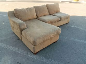 2 Piece Olive Sectional Sofa Couch-DELIVERY AVAILABLE 