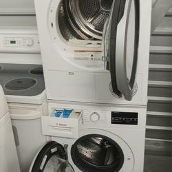 WASHER DRYER BOSCH VENTLESS STACKED CLEAN LIKE NEW FTEE 🚚 