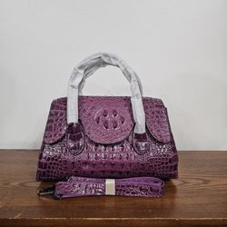 Genuine Leather  Crocodile Handbag
