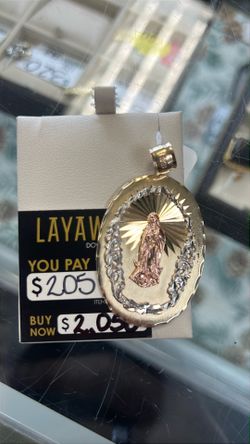 14K Tri color Pendant 12.4 Grams