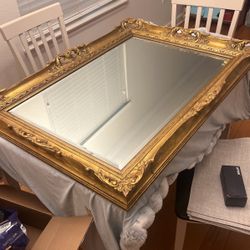Large Hanging Antique Mirror