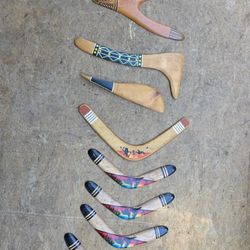 Boomerangs And Wall Decorations